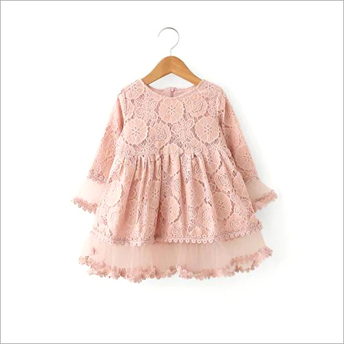 Polyester Girls Designer Frock