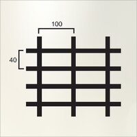 Rectangular Pattern Rust-free Metal Gratings