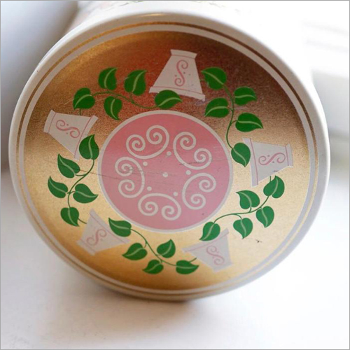 Round Printed Tin Container