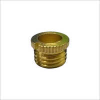 Brass Threaded Round Nut - Solid Brass, Polished Finish | Golden Color, Round Head Type, Ideal For Electrical Fittings