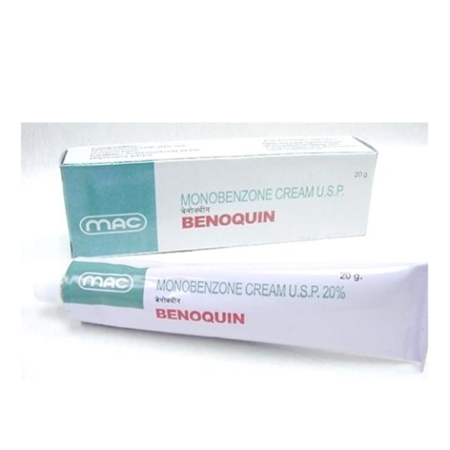 Benoquin Cream - Monobenzone Formula, 15g Tube | Treats Vitiligo, Evens Skin Tone, Daily Application for Optimal Results