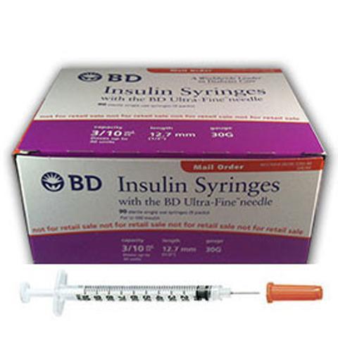 BD Insulin Syringes Ultra Fine Needle