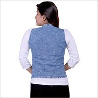 Ladies Denim Half Jacket