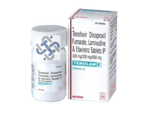 Tenolam E Lamivudine 300mg  Tenofovir disoproxil fumarate 300mg  Efavirenz 600mg TABLET