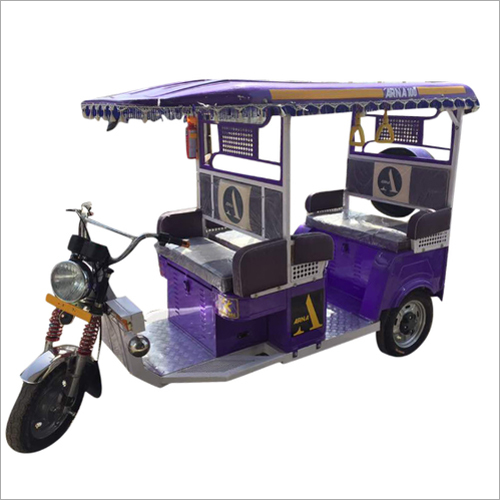 Arna Battery Operated Electric Rickshaw - 2500x1200x1600 mm Purple, Lead Acid Battery, 1 kW Motor | Durable Design, Passenger Capacity 3, Eco-Friendly