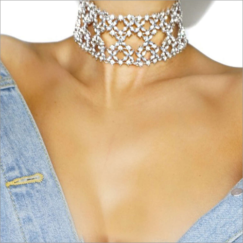 Necklaces - Abida Choker Silver