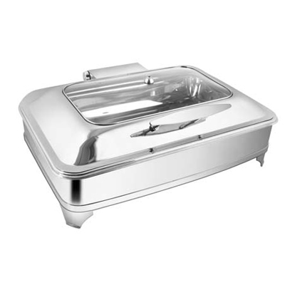 Rectangular Rect. Glass Chafer With E.E. & Frame