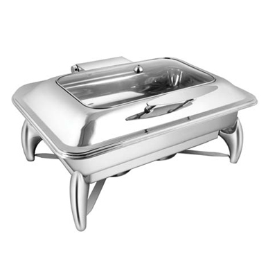 Rectangular Rect. Glass Lid Chafer With Smart Leg