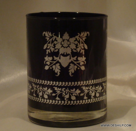 AzureGlow Glass T-Light Holder