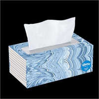 Facial Tissue Paper - Bamboo And Wood Pulp, 10x5x4 Inches, Blue Color, 2-ply | Chemical-free, Eco-friendly, Hygienic, Soft, Convenient