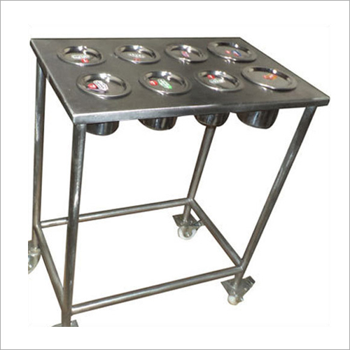 Stainless Steel Masala Trolley