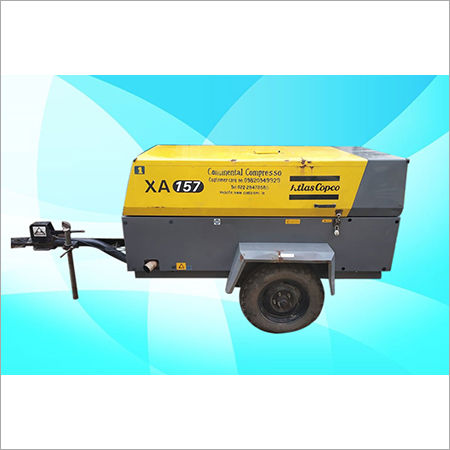 Atlas Copco Diesel Screw Air Compressor XA 157 On Rental