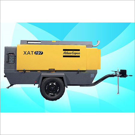 Atlas Copco Diesel Screw Air Compressor XAM 157 On Rental