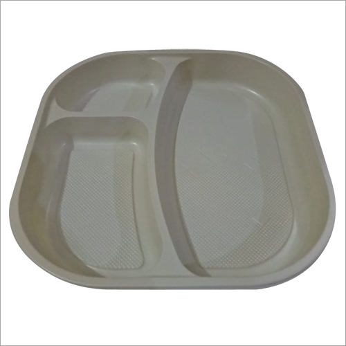 Three Compartment Disposable Paper Plate