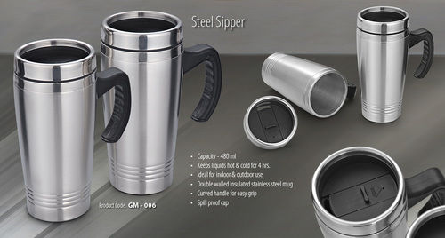 Round Steel Flask