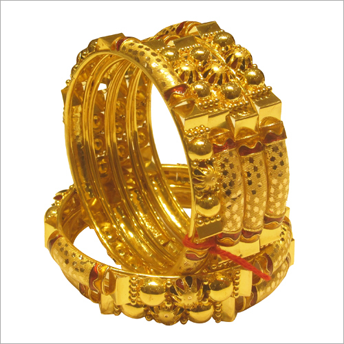 Ladies Modern Gold Bangles