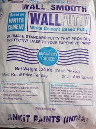 White Cement wall Putty