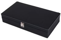 Hard Craft Watch Box Case PU Leather for 10 Watch Slots - Black