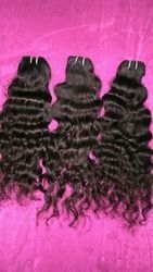 Natural Curly Machine Weft Raw Hair