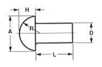 Solid Rivets Round Head SS