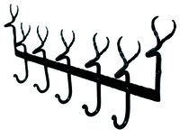Deer Horn Wall Hook - Metal, 7.8x19x1.8 Inches | Antique Imitation, Easy To Install, Eco-friendly, Rust Proof, 15 Kg Capacity