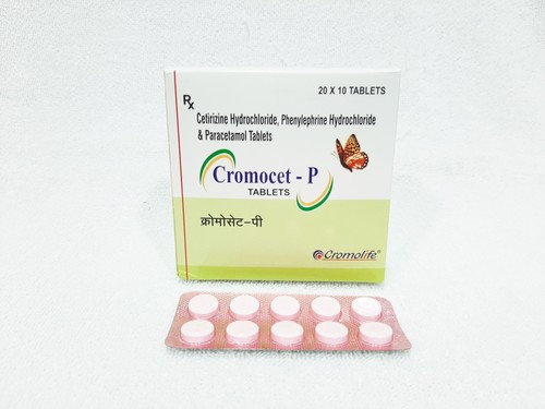 Cetirizine Hydrochloride, Phenylephrine Hydrochloride & Paracetamol Tablet