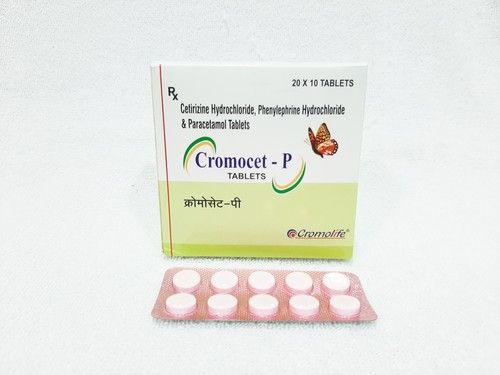 Cetirizine Hydrochloride, Phenylephrine Hydrochloride & Paracetamol Tablet