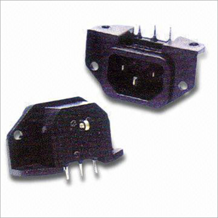AC Power Socket with Rating of 15A250V AC; IEC 320 C14 Standard