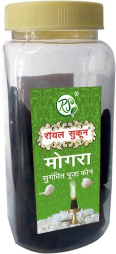 Mogra Incense Cones - Natural Ingredients, Multiple Quantity, Black Color | Floral Aroma for Religious Ceremonies, Aromatherapy, Relaxation
