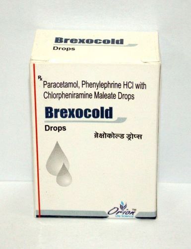 paracetamol, phenylephrine HCL with chlorpheniramine maleate drops
