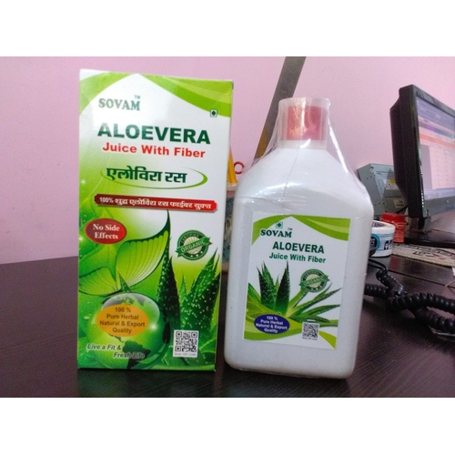 Organic Aloe vera fiber juice