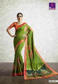 New Silky Designer Sarees