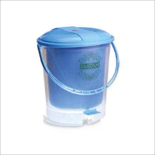 Blue Bon Bon Transparent Pedal Bin