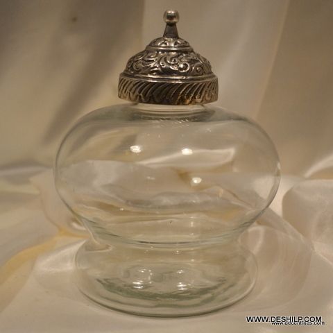 Glass Square Jars Clear Glass Thick Base Jars