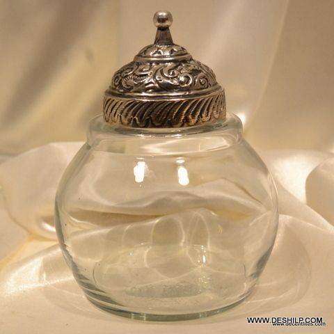 GLASS JAR AND CONTAINERS WITH METAL LID