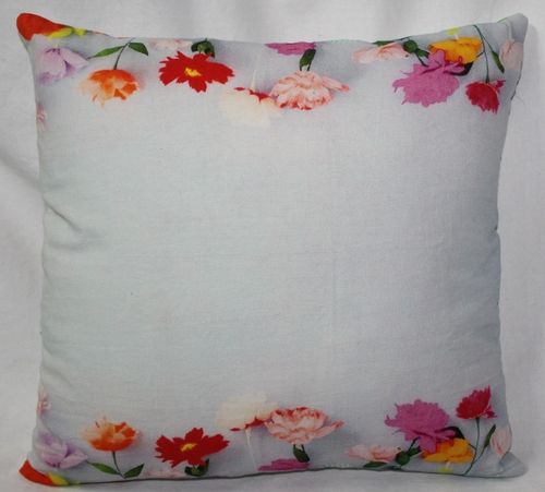 Multicolor Flower Print Cushion Cover Dimensions: 40*40  Centimeter (Cm)