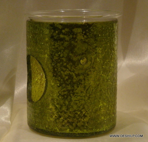 Antique Imitation Green Glass Aroma Oil Burners