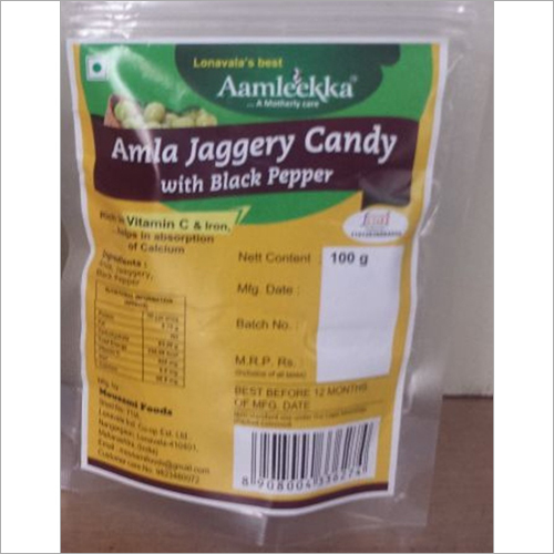 Amla Jaggery Candy With Black Pepper