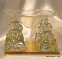 GLASS HANDICRAFTS GANESHA ,GLASS MINIATURES GLASS DISPLAY