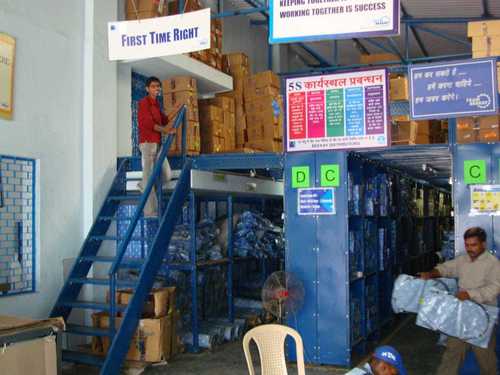 Organised Warehouse rack By SAI STORAGE SYSTEMS