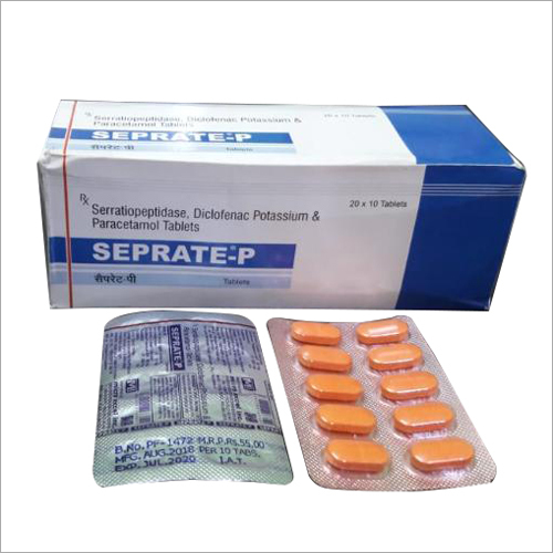 Serratiopeptidase Paracetamol Tablets Specific Drug
