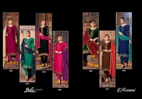Satin Embroidery Work Suits