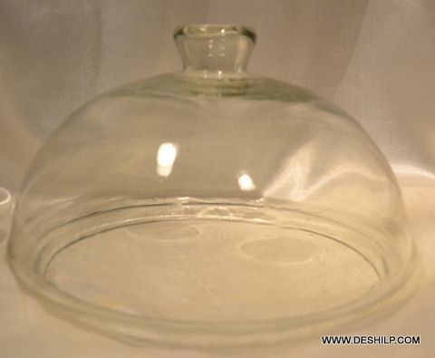 CLEAR GLASS CAKE COVER