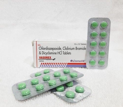 Clidinium Bromide, Chlordiazepoxide & Dicyclomine Hydrochloride Tablet Application: As Directed By Physician