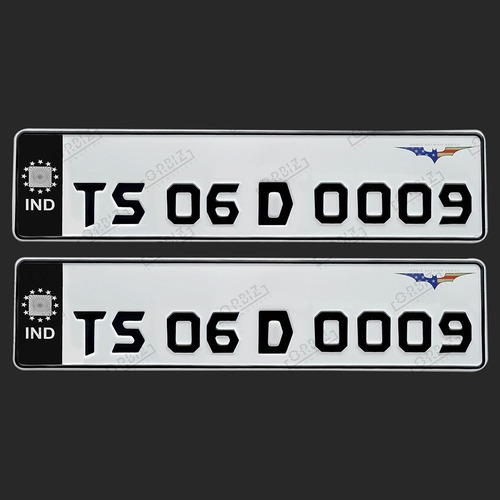 Aluminium Car Number Plate Design