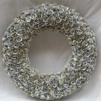 Iron Podr Kod Piletig - 12 Inches Round Silver Floral Decorative Item | Matte Finish, Lightweight 1 Pound Design