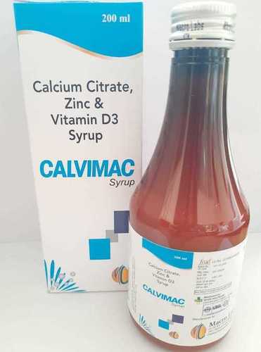 Calcium Citrate250mg +mag 75mg+vit D3 200iu+zinc 2mg  Syp