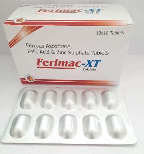 Ferrous Ascorbate100 Mg  +folic Acid1.5 Mg +zinc7.5 Mg