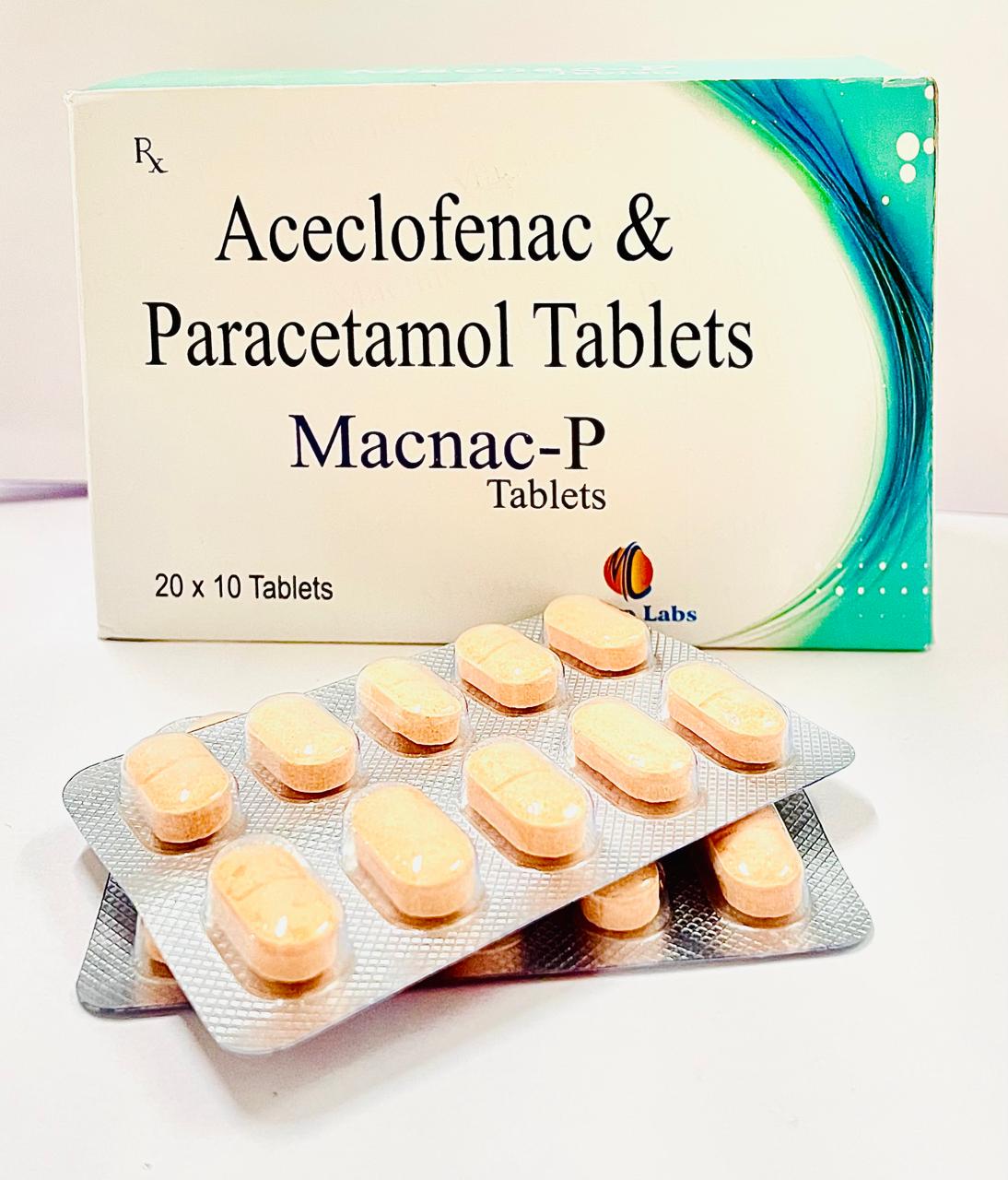 ACECLOFENAC 100 MG  PARACETAMOL 325 MG TAB