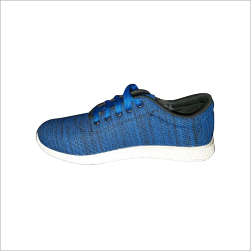 Leather Mens Blue Casual Shoes
